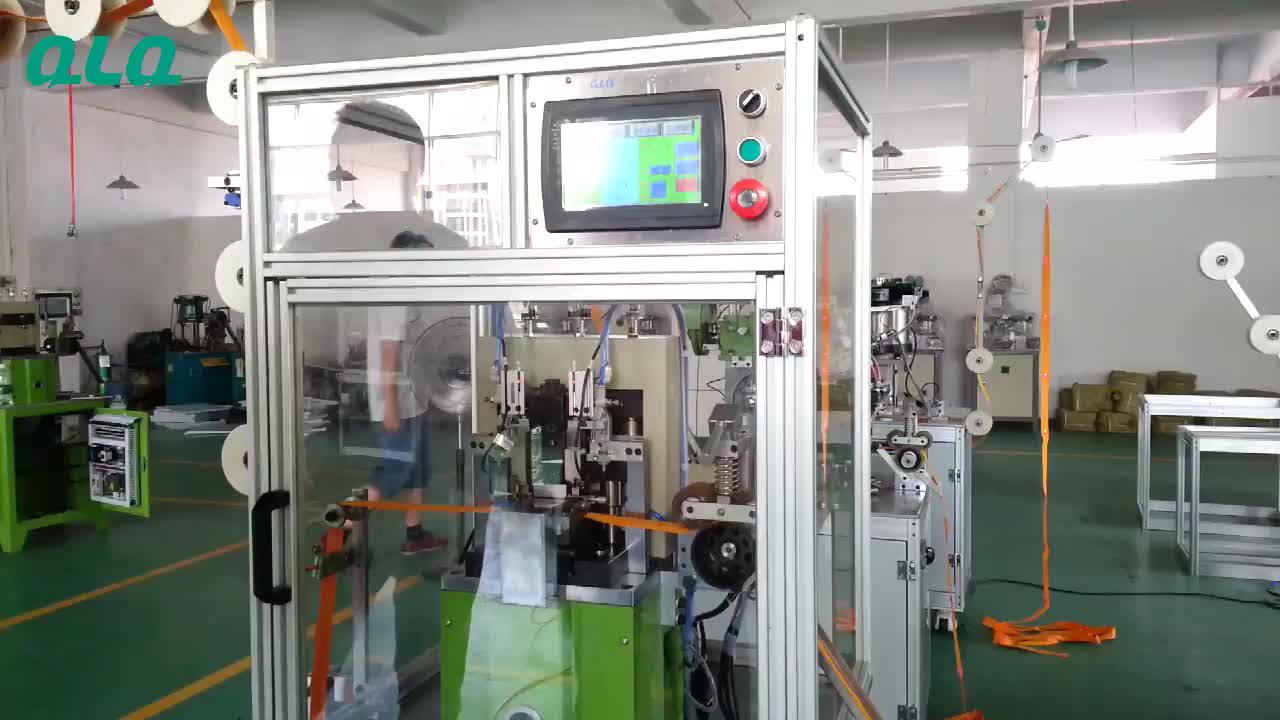 Factory Qlq Automatic Nylon Zipper Double Trimming Gapping Machine