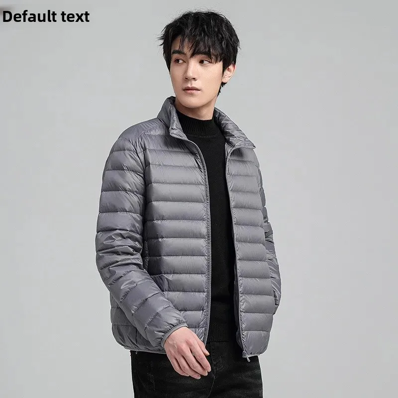 2024 New Men's Winter Velvet Cotton Jacket Casual Trendy Lightweight Cotton Jacket Men's Small Cotton Jacket Winter Jacket for Men