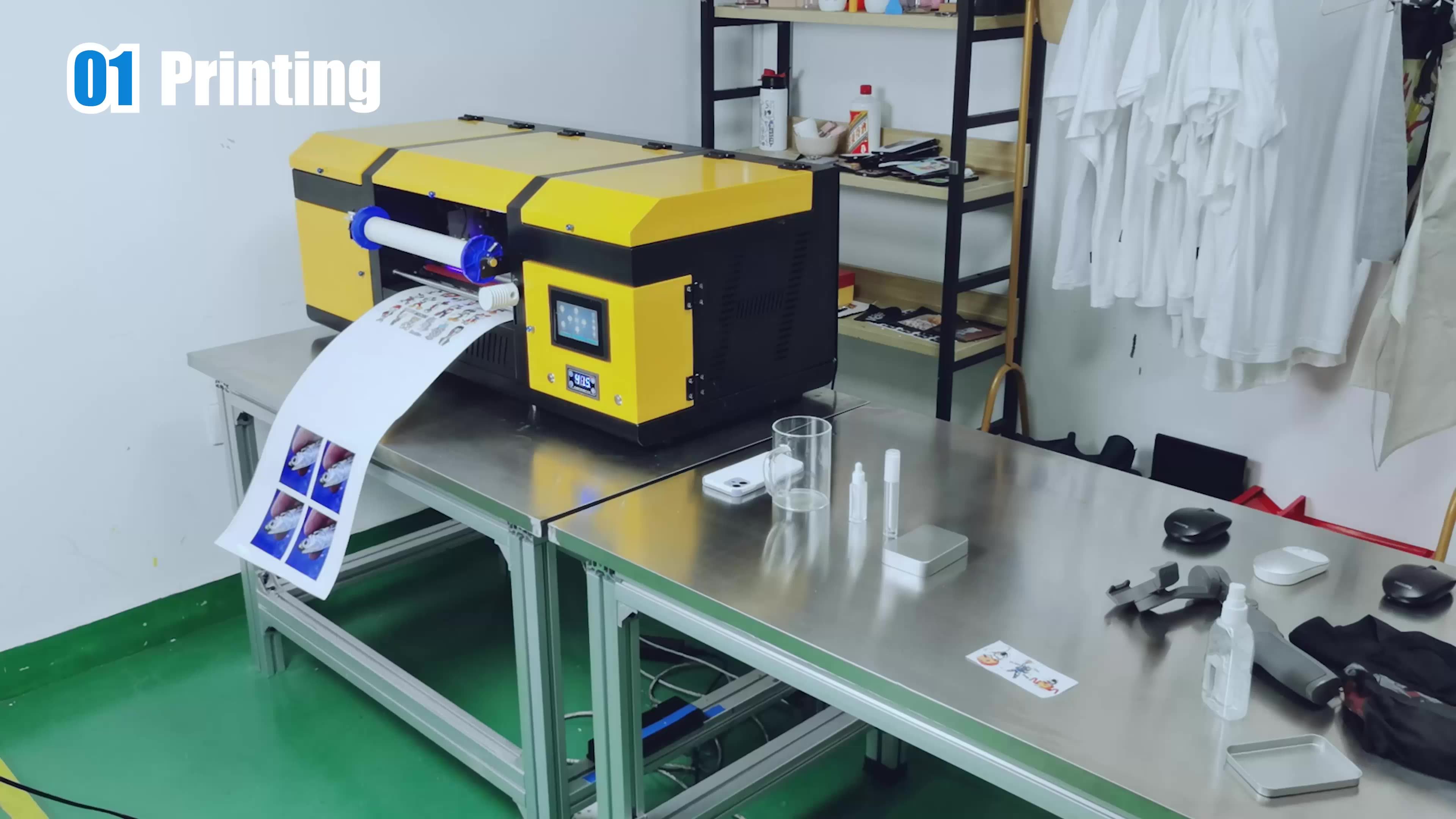 Rainbow A3 Small Uv Dtf Printer Printing And Laminating All In One Gift