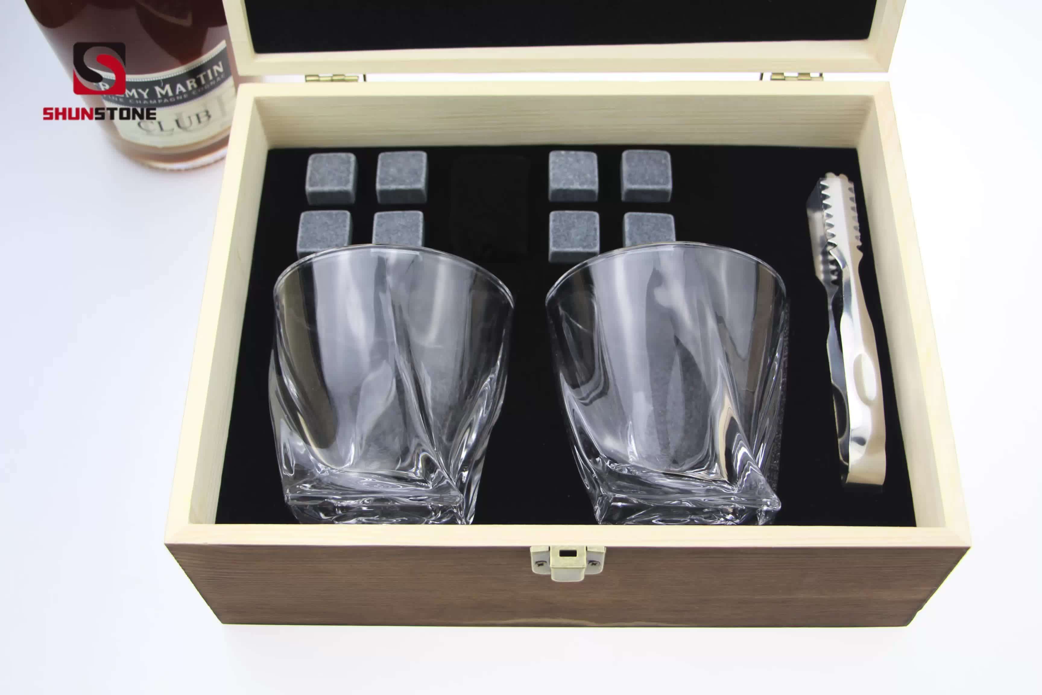 Customized Whiskey Stones Glasses Set Whisky Chilling Cubes Wine