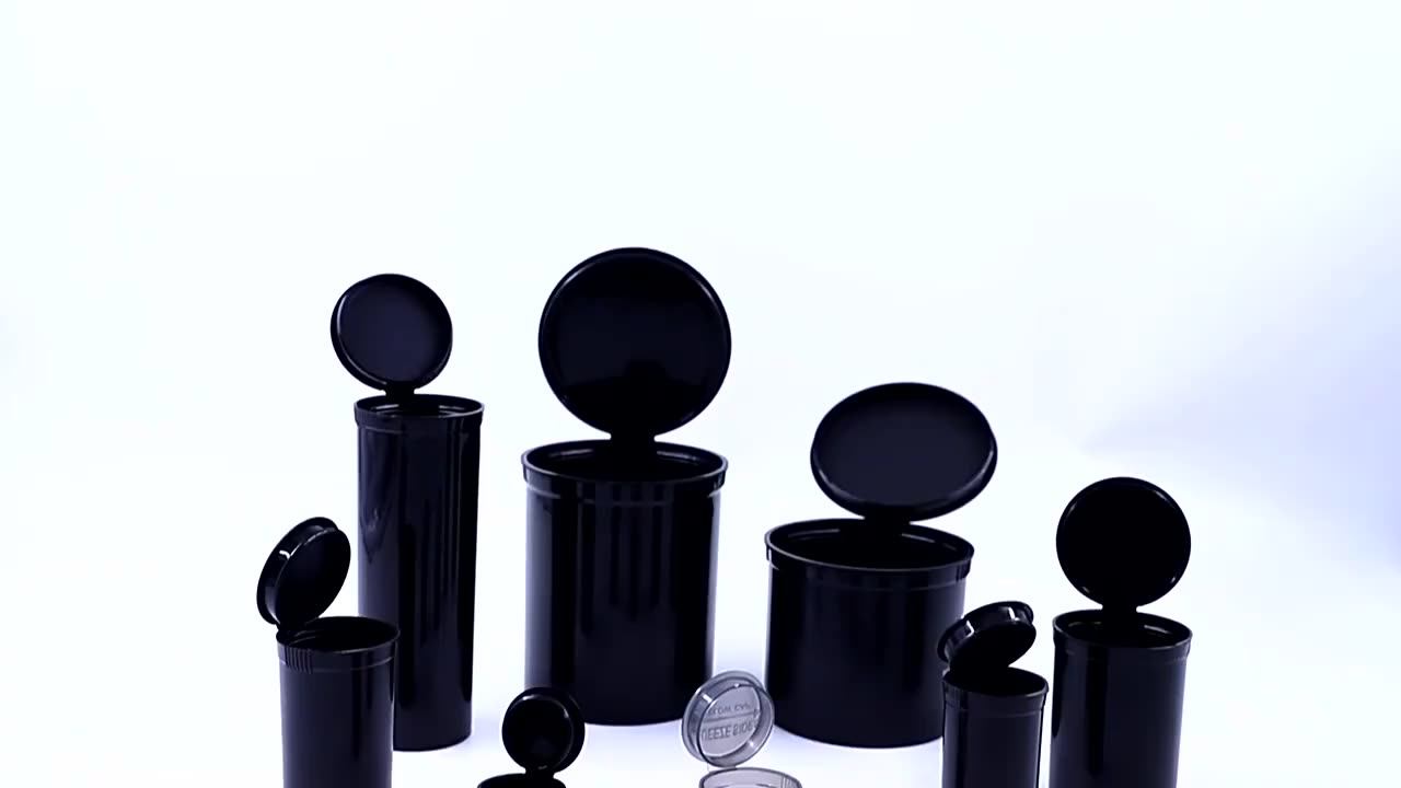 Pop Top Dram Bottles Dry Herb Containers Vialchild Resistant Smell