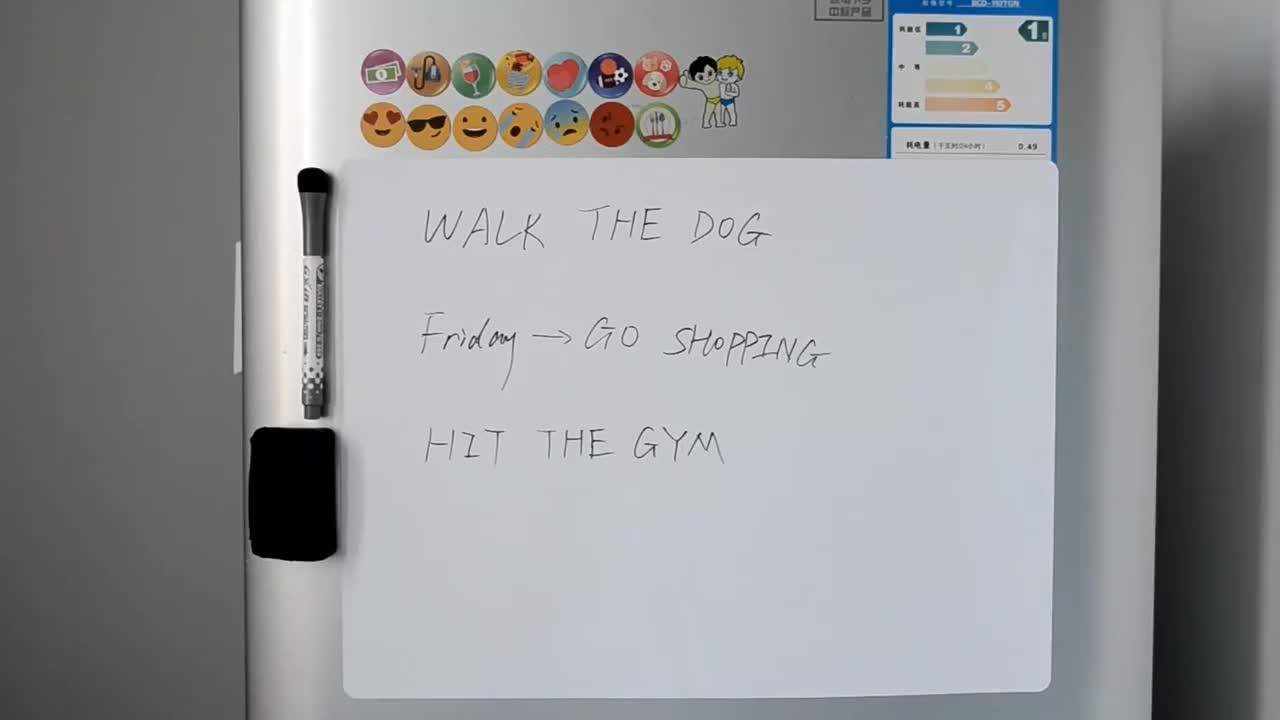 For Kitchen Fridge Messages 17" X 11" Whiteboard Sheet Dry