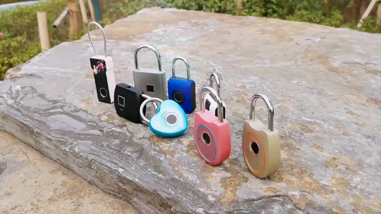 Ajf Fingerprint Lock Secure Safety Padlock Smartlock Anti Theft Lock