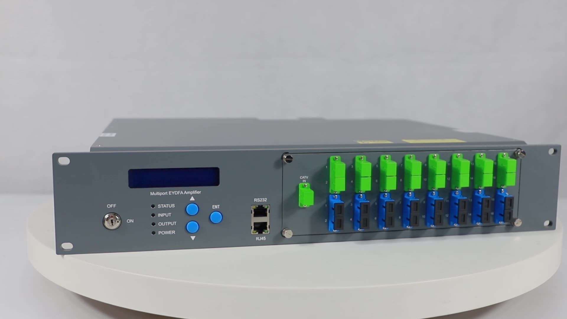 Ftth 1550nm Dbc Gpon Eydfa / Edfa Con Wdm / 8 Ports 20 24 Dbm Sc Fc Lc Catv Fiber Optical