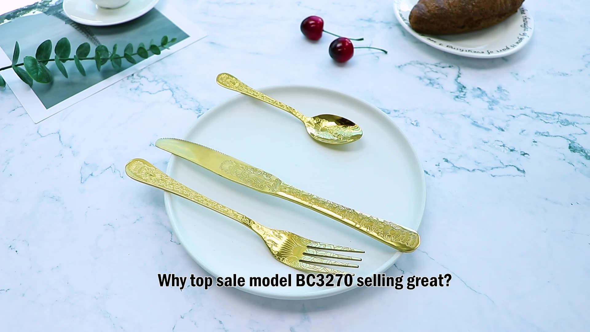 Zara Home Gold Pvd Plating Flower Embossed Engraved Stainless Steel Spoons Tableware Utensils