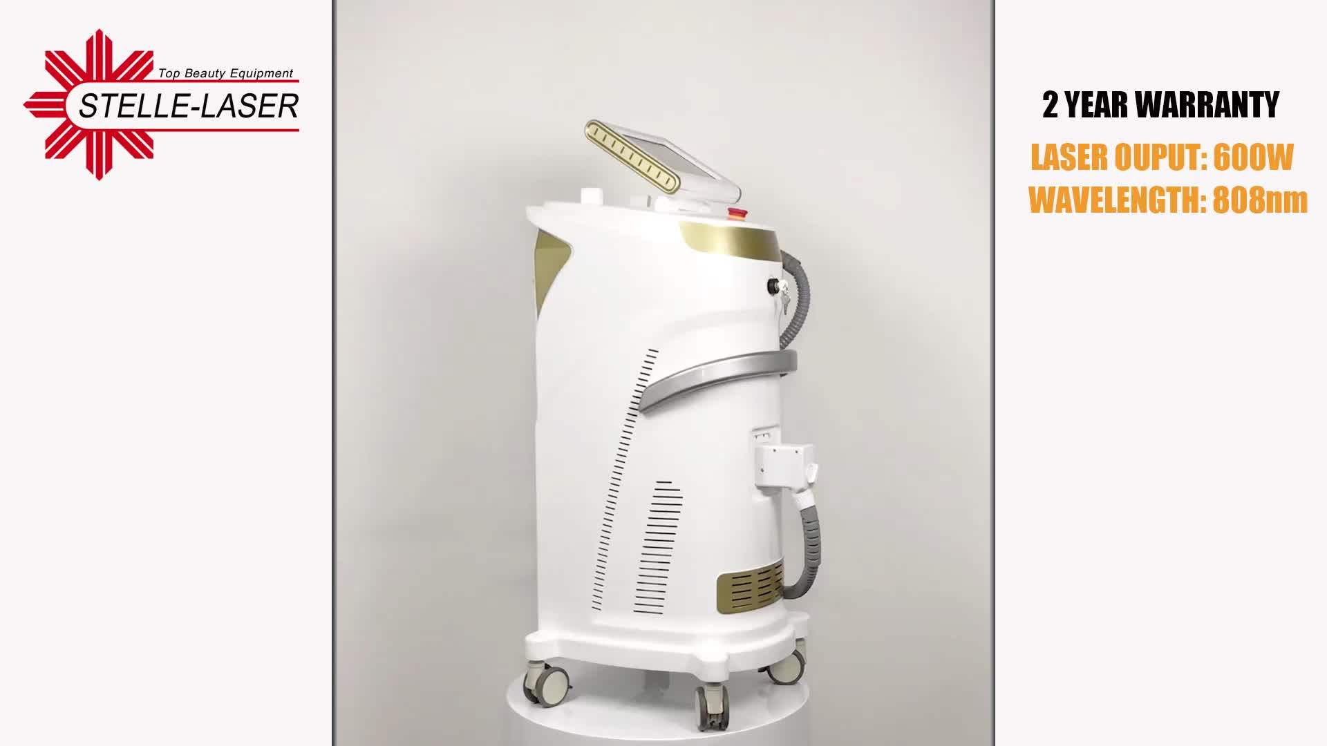 Stationary Ten 60w Laser Diode Alex Ndyag Laser Cosmetics Equipment For