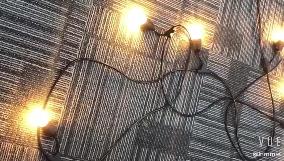 Customized S14 Indoor/outdoor Edison Led String Lights Decorative Us/eu