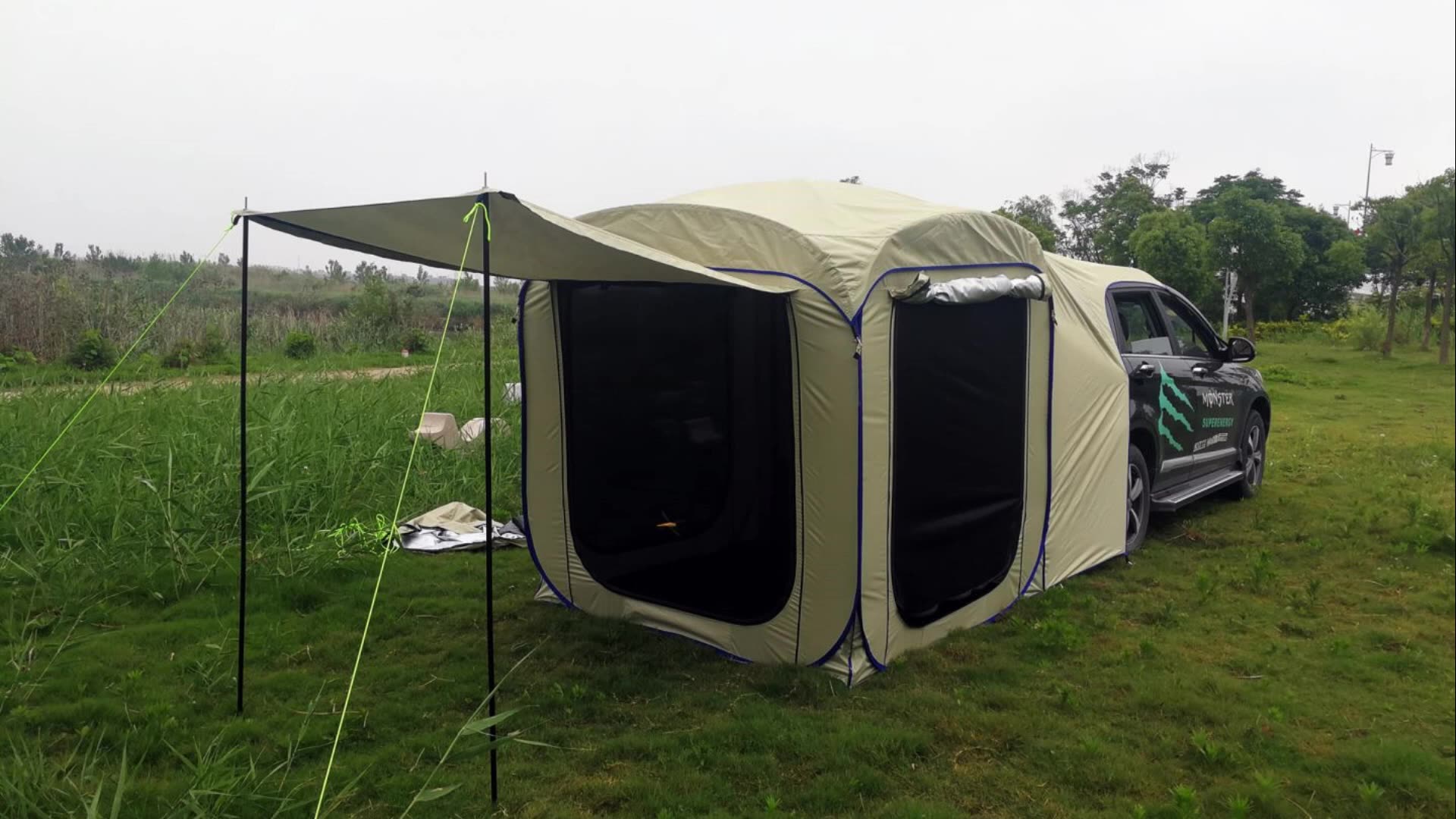 Pop Up Suv Car Tailgate Tent Truck Tent Roof Tent For Picnic Sport