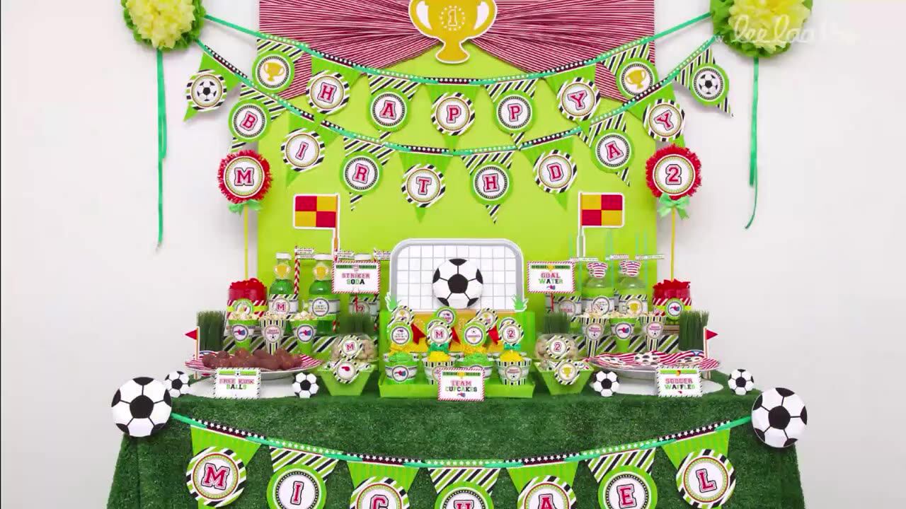 Partycool Child Birthday Party Decoration Supplies Soccer Trophy Paper  Banner Globo Para Fiesta For World Cup Theme Soccer Party - Buy Soccer  Trophy Foil Balloon Globo Para Fiesta For World Cup Theme