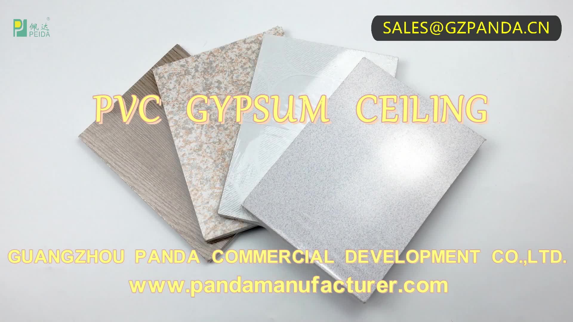 Gips Decke Fliesen 595*595*8mm/7,0mm Dicke Gips Decken/pvc Gipskarton