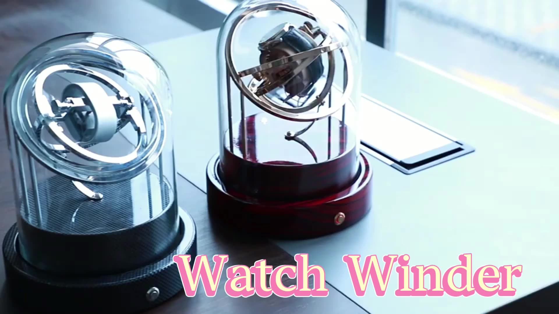 Whole Sale Luxury Gold Watch Display Winder Box Paul Design Motor