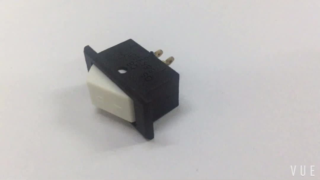 Towei White Rocker Switch Supplier 6.5a~250v T105 2 Pin On Off Position ...