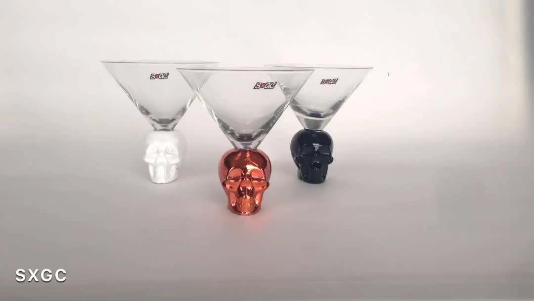 Creative Unique New Design Clear Martini Cocktail Glasses Martini Glass Caster Cups For Party