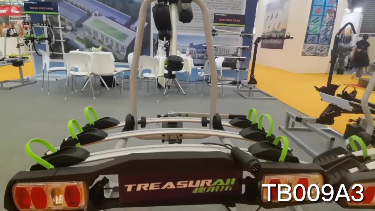 Hot Selling Aluminum Alloy 2'' Tow Bar Car Bike Rack For 4 Bicycles