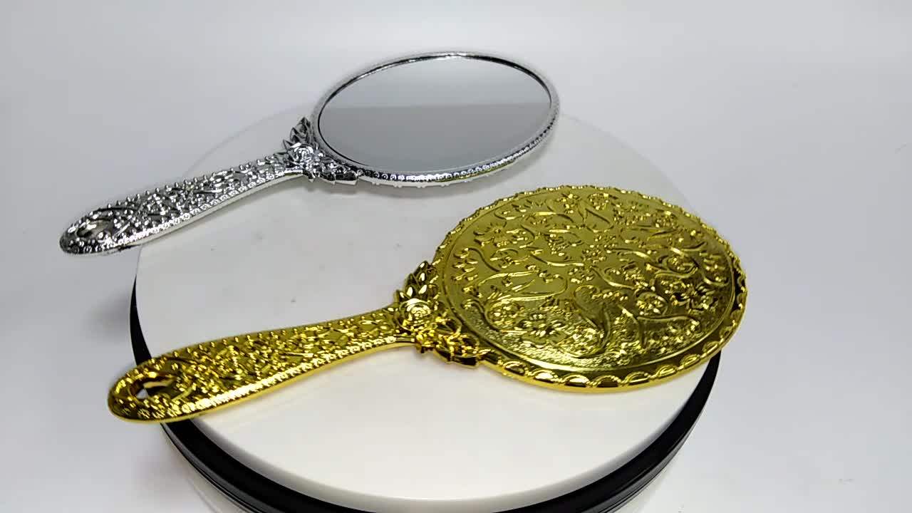 Customized Cheap Cosmetic Mirror Hand Held Metal Mirror Antique Mirror