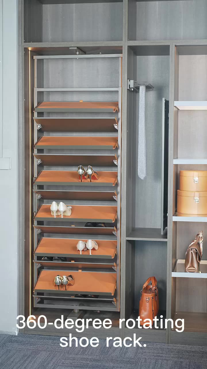 Unihopper Manufacturer Big 360 Degree Revolving Shoe Storage