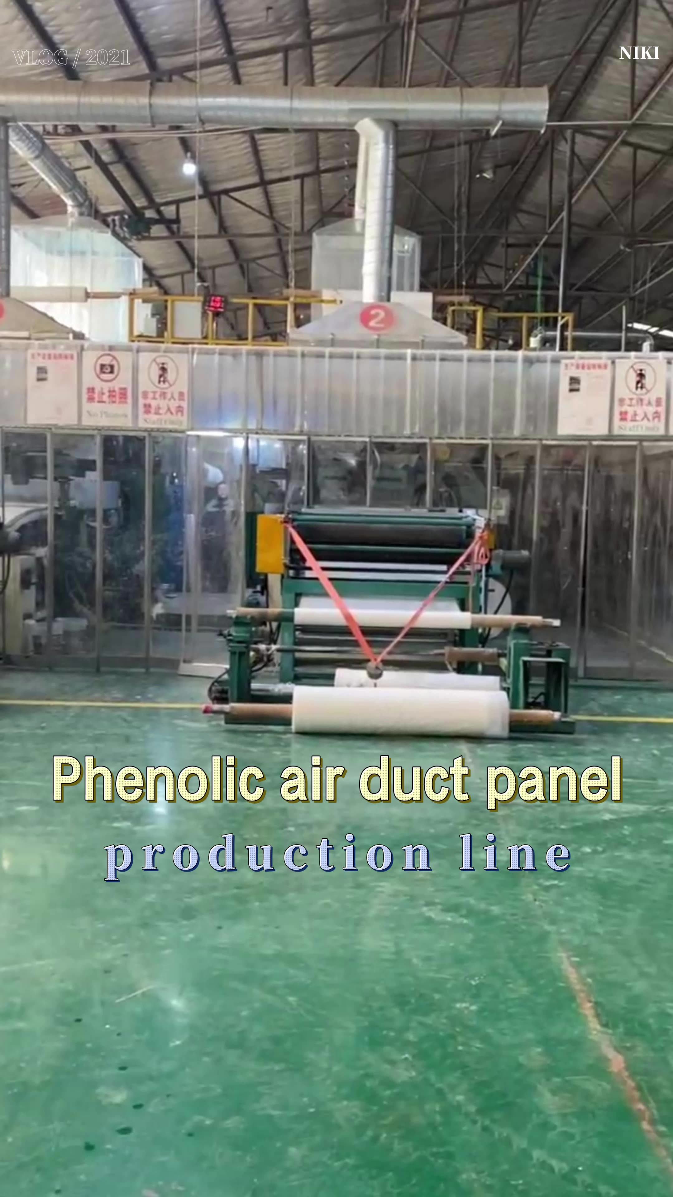 Aluminum Foil Phenolic Composite Air Duct Board Flame Retardant Air