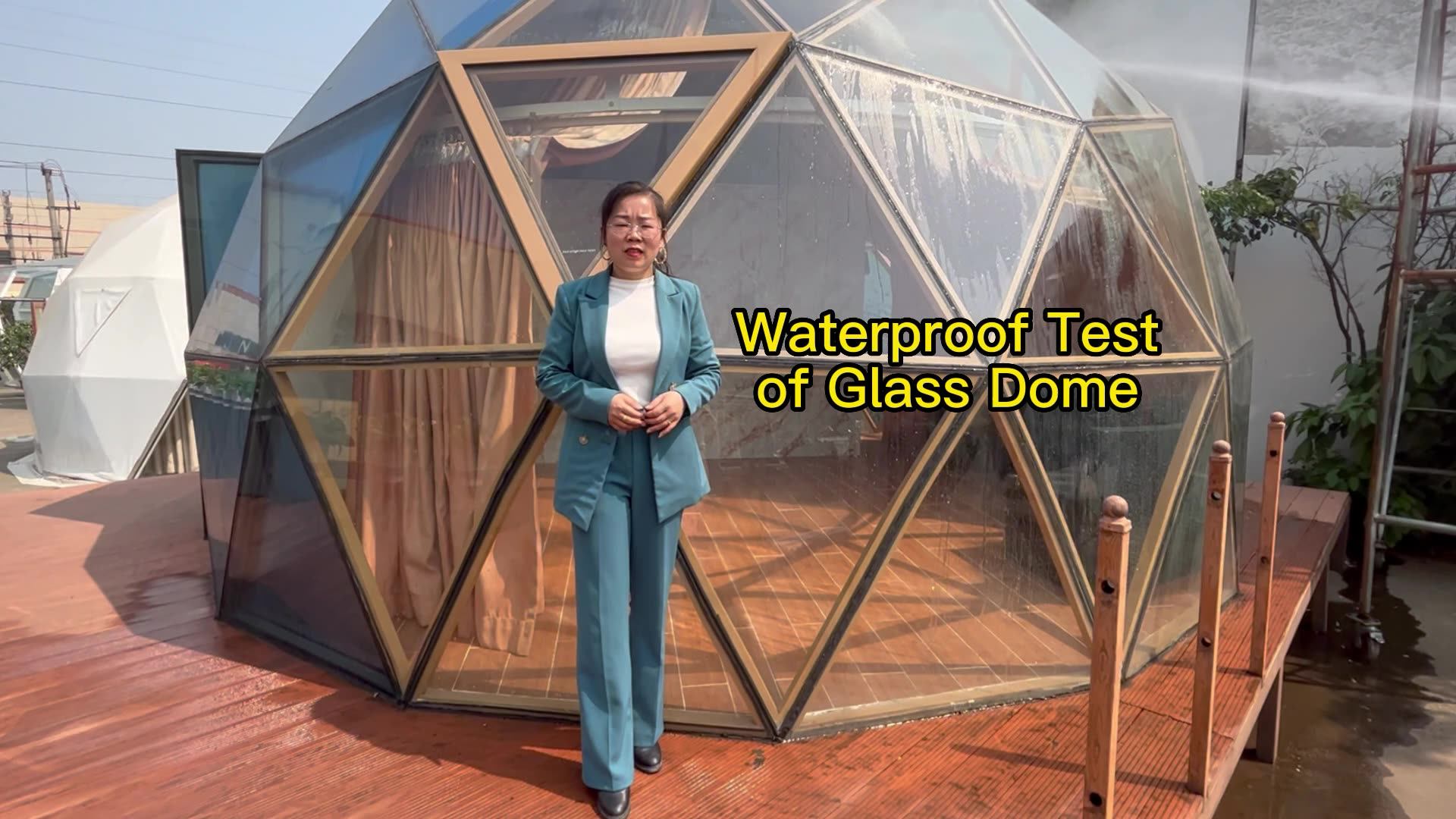 Glamping Igloo Glass Dome Tent For Resort With 360degree Panorama View