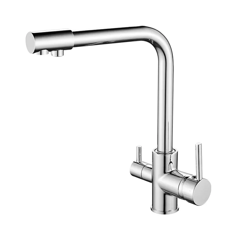 all-bronze three-in-one water faucet Sanwater kitchen kitchen pure water direct drinking cold and cold water purifier water faucet