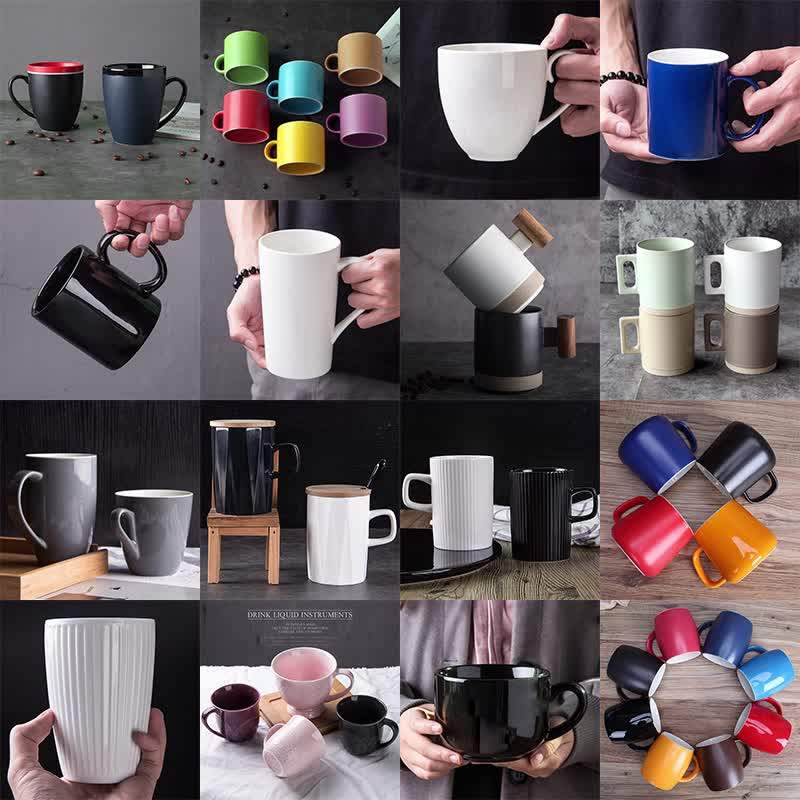 Low Moq 1 Piece Laser Engraving Ceramic Drinking Cup Coffee Porcelain