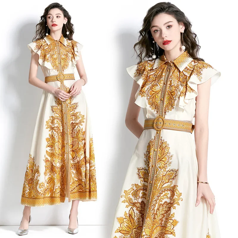 Summer elegant universal retro dress sleevless
