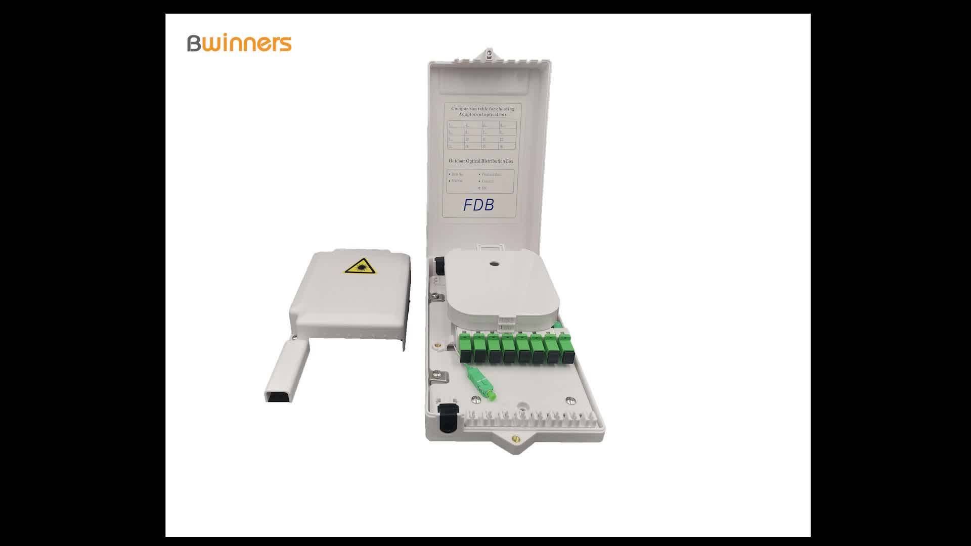 Gold Supplier 6 Port Outdoor Ftth Fiber Optic Termination Box Fiber
