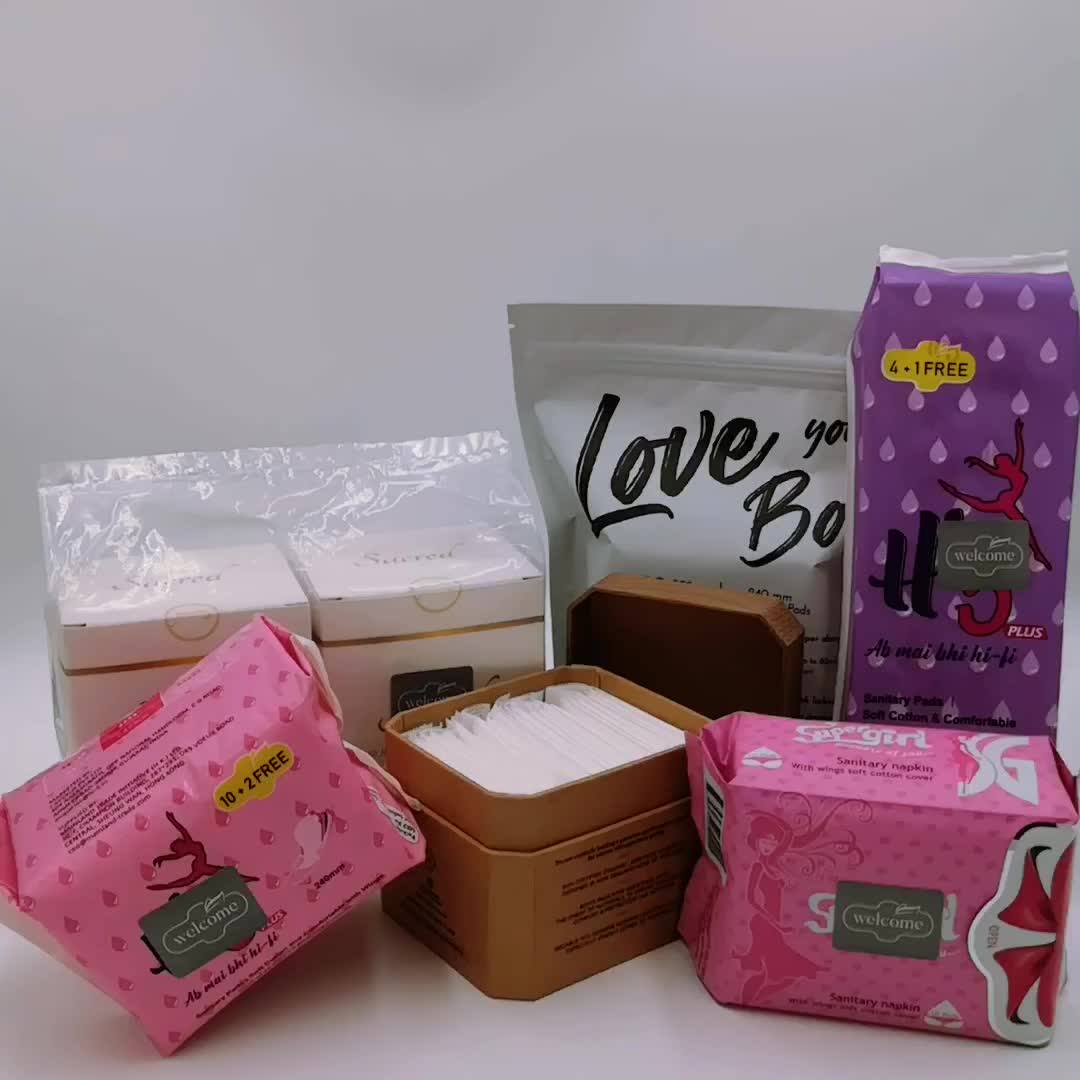 Fda Approved Korean Sanitary Napkin Pad Woman Pad Stock Lot Sanitary