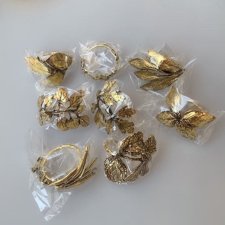 Wholesale Vintage Color Leaf Napkin Rings Buy Leaf Napkin Rings