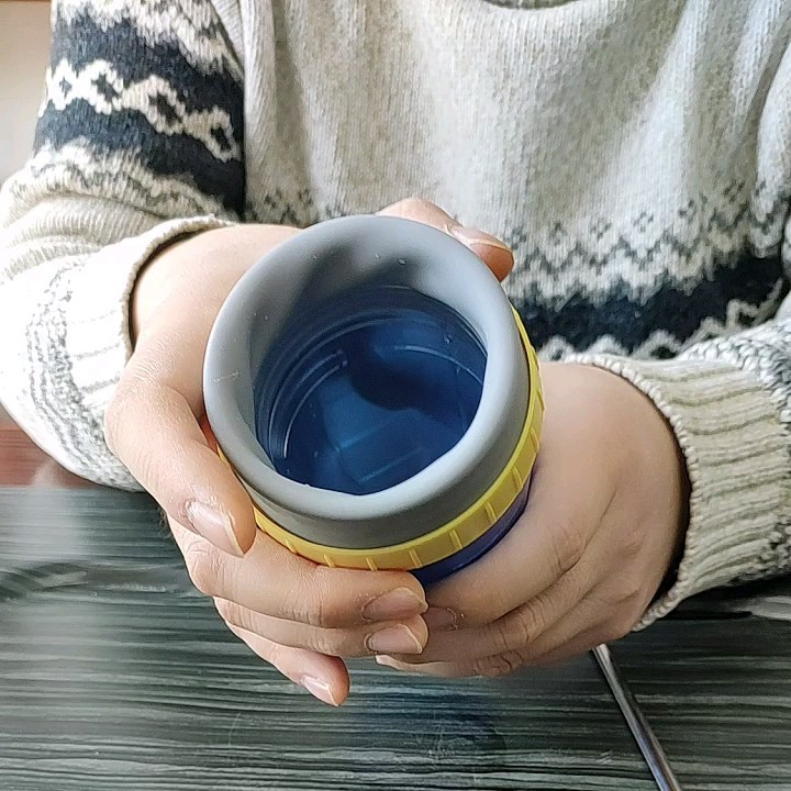 Silicone Straw Cup Doublewall Vaccum Insulated Water Bottle No Cover