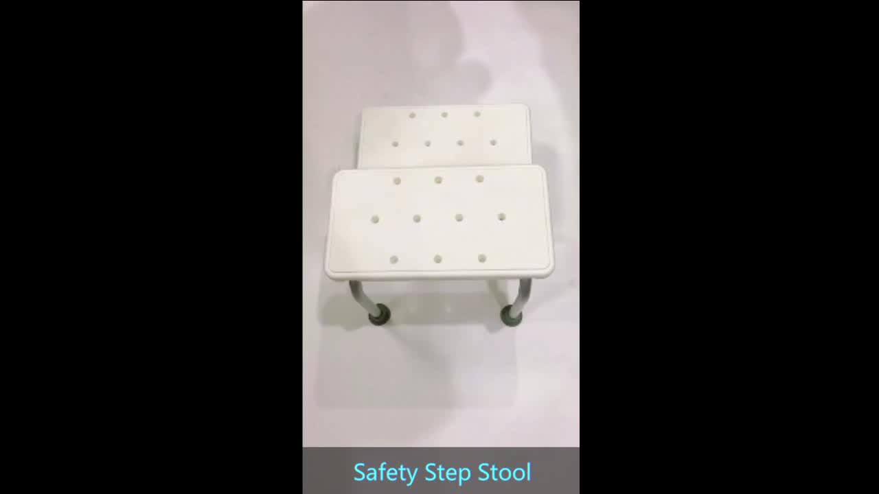 Cubilox Shower Stool Chair Stairs Aluminum Frame Nonslip Rubber Feet Bath Safety Step Stool
