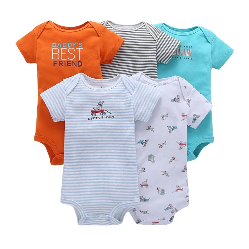 Summer bodysuit, set, with short sleeve