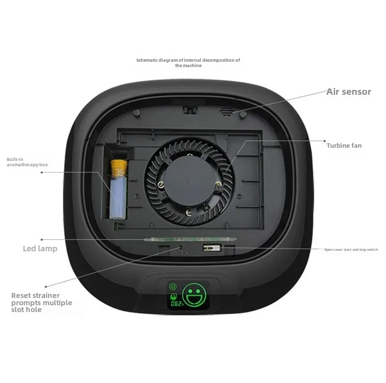 New car air purifier car negative ion sterilization dust and odor removal PM2.5 aromatherapy purifier