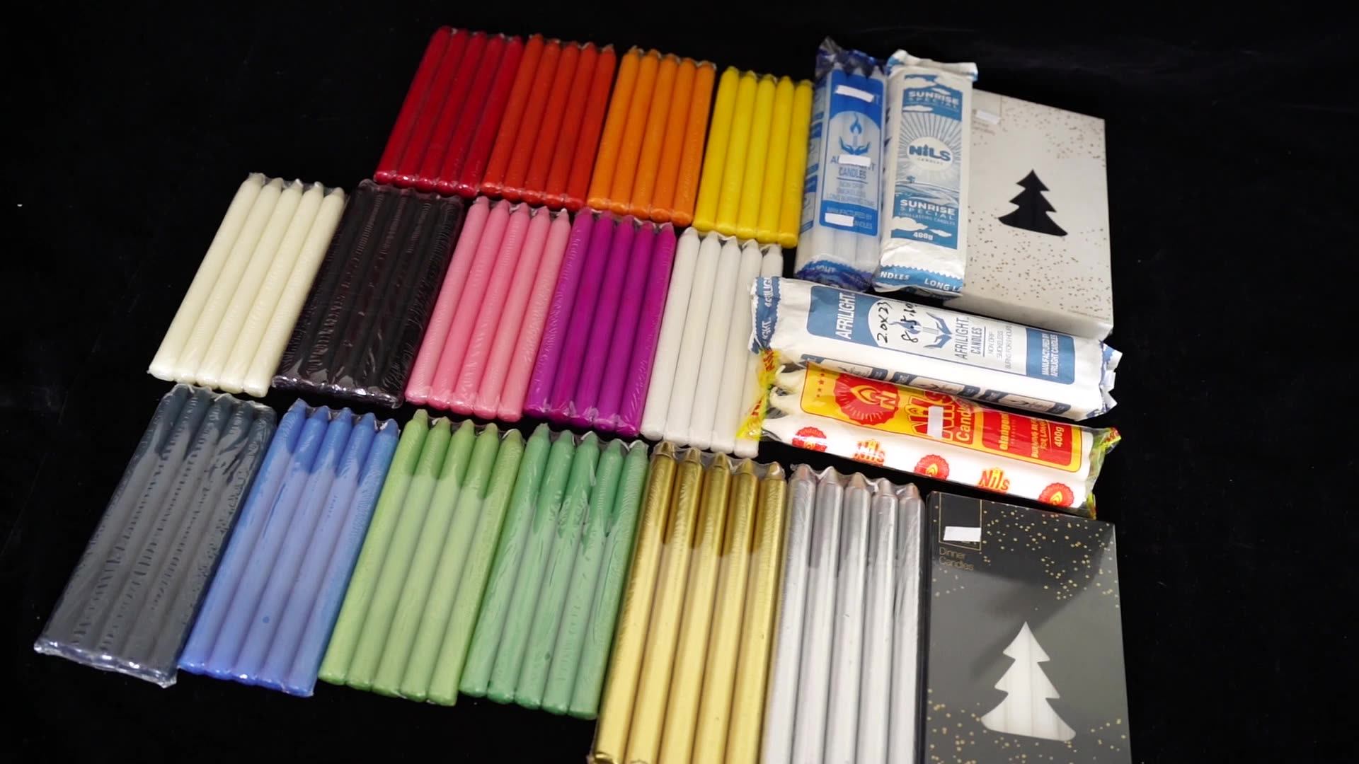 White Plain Stick Spiral Taper Candles Candles Wholesale Factory