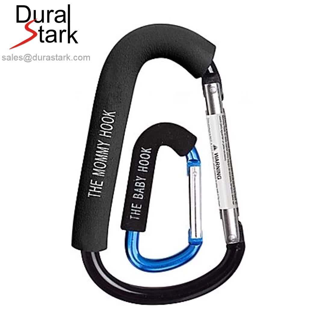 Jumbo Aluminum Large Biner Carry Bag Holder Handle Buggy Carabiner D