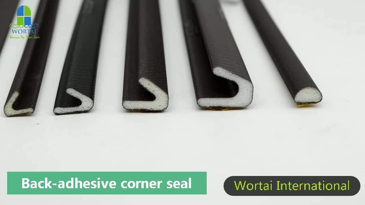 Black Vinylclad Foam Kerf Door Seal Buy Coated Pu Seal Strip
