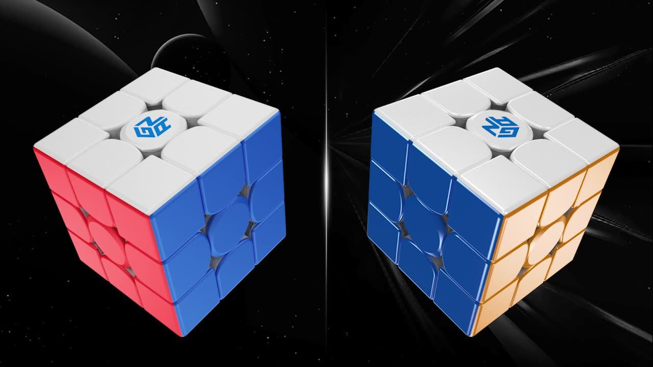 GAN 11 M Pro 3x3 Magnetic Speed Cube - Black Frosted Kernel Stickerless Puzzle Cube With Adjustable Magnets