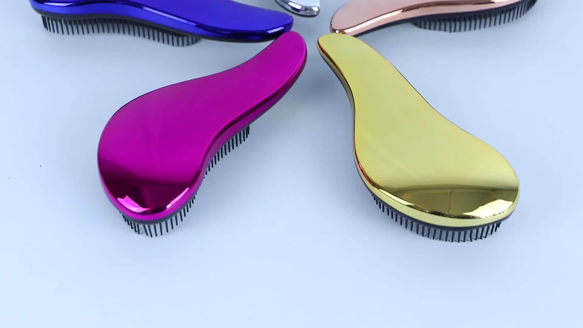 Pink Color Soft Matte Finishing Top Magic Hair Brush Hair Extension