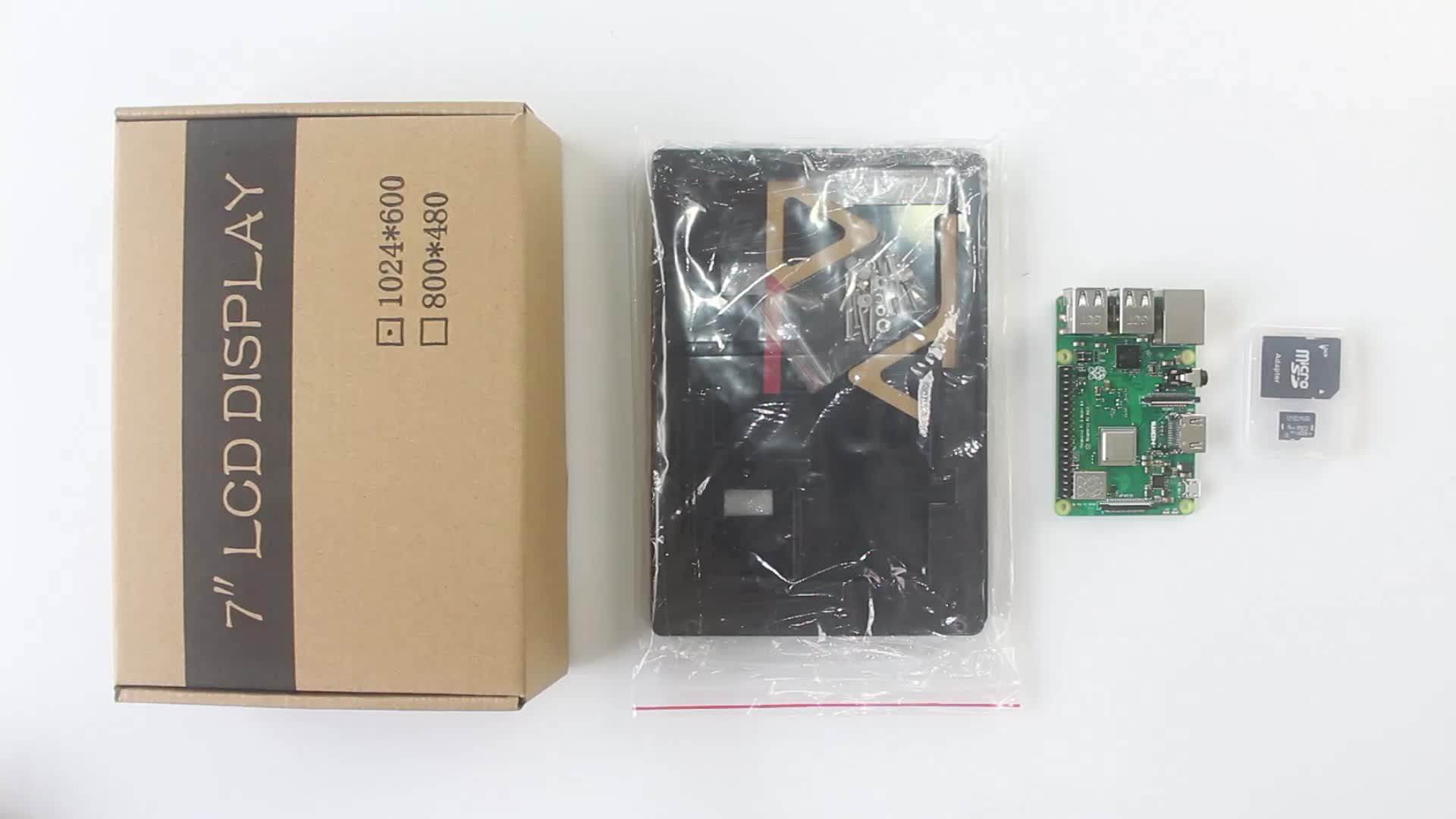 Raspberry Pi 4 タッチスクリーンアクリルケース 7 インチディスプレイ