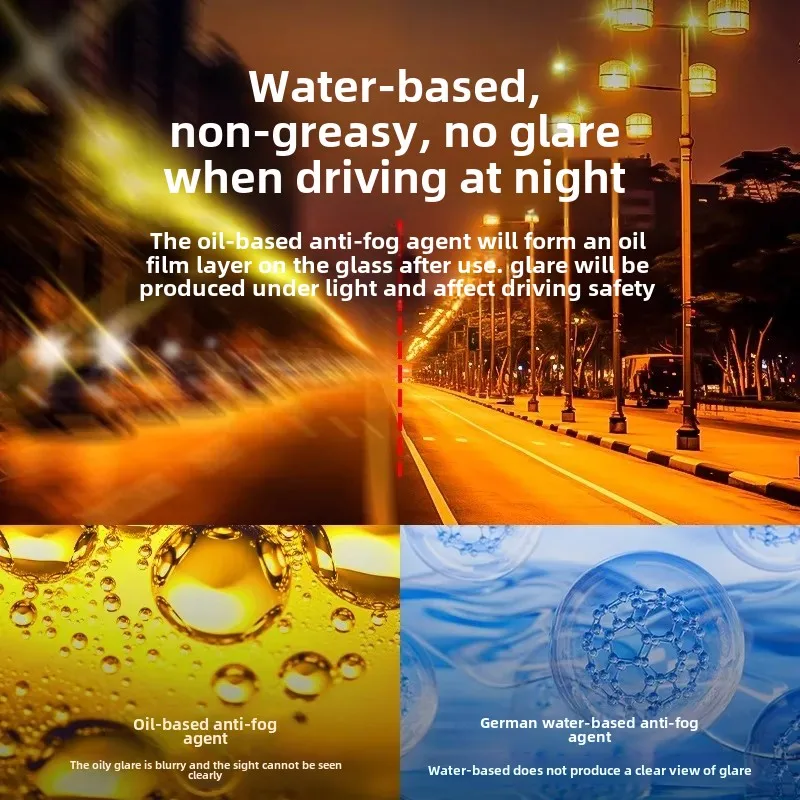 Anti-fog agent car windshield long-term rainproof spray car window rearview mirror defogging agent reflector artifact