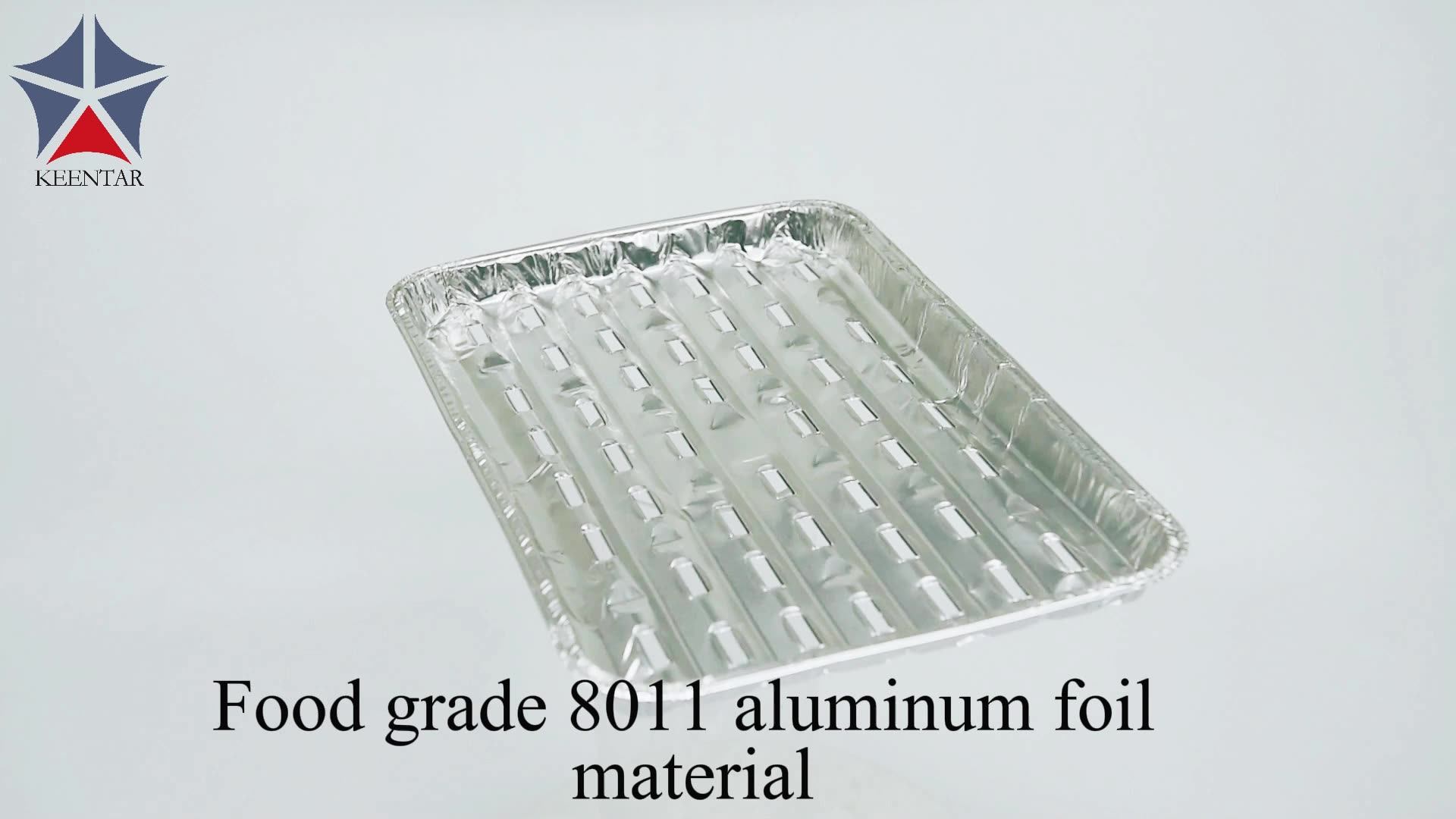 Food Grade Grill Toppers With Disposable Aluminum Grill Bbq Broiler Aluminium Foil Bbq Drip Pan