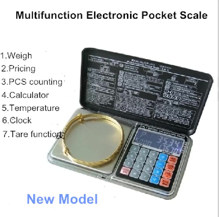 500g 0.01g Digital Pocket Scale Accurate Scale For Gold Jewelry Reload