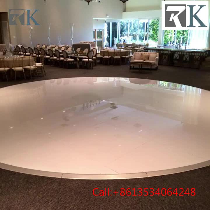 Diy Dance Floor On Grass Portable Black And White Round Wedding