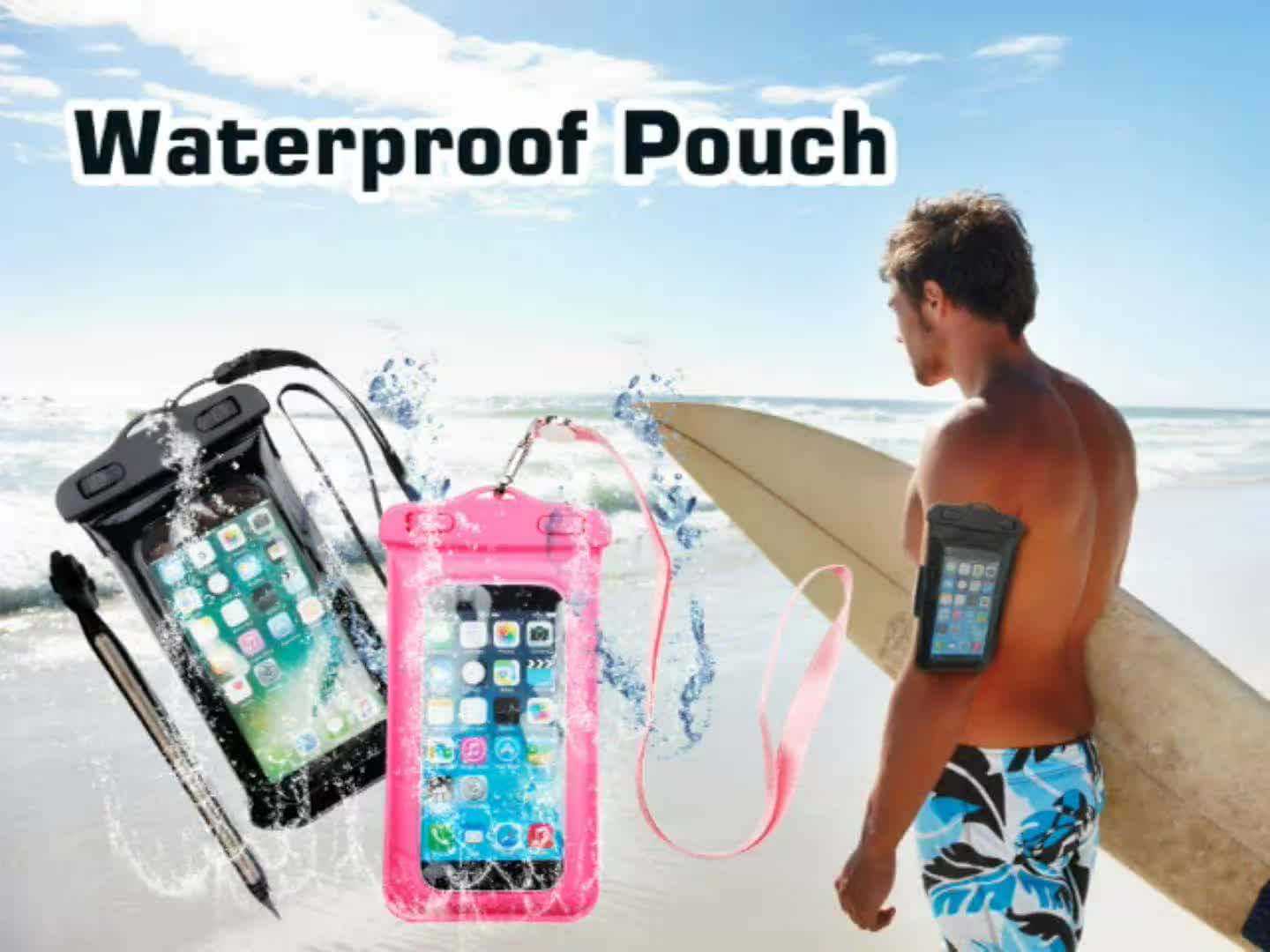 Free Sample Custom Mobile Phone Case Plastic Pvc Waterproof Pouch Bag