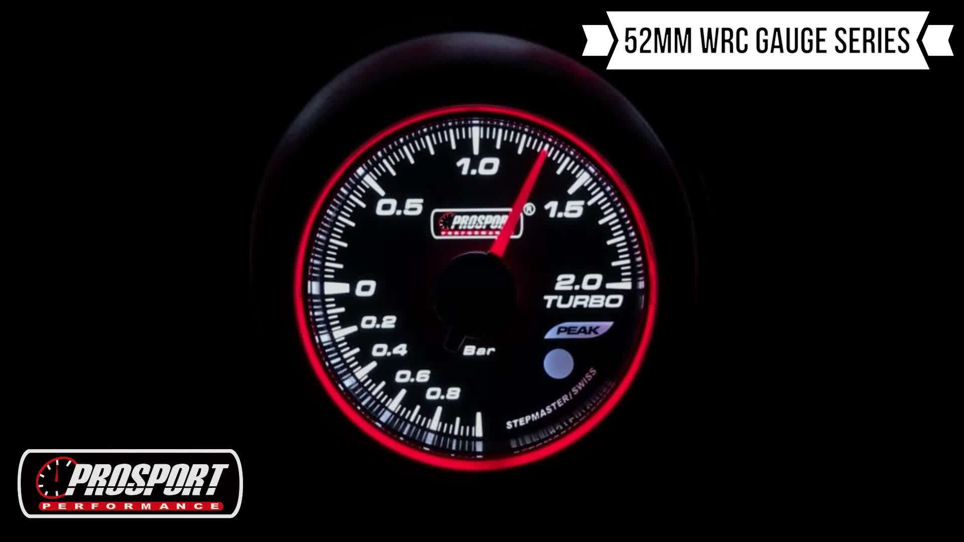 52mm Automobile 3 Colors Peak Recall Tachometer Rpm Gauge With Remote