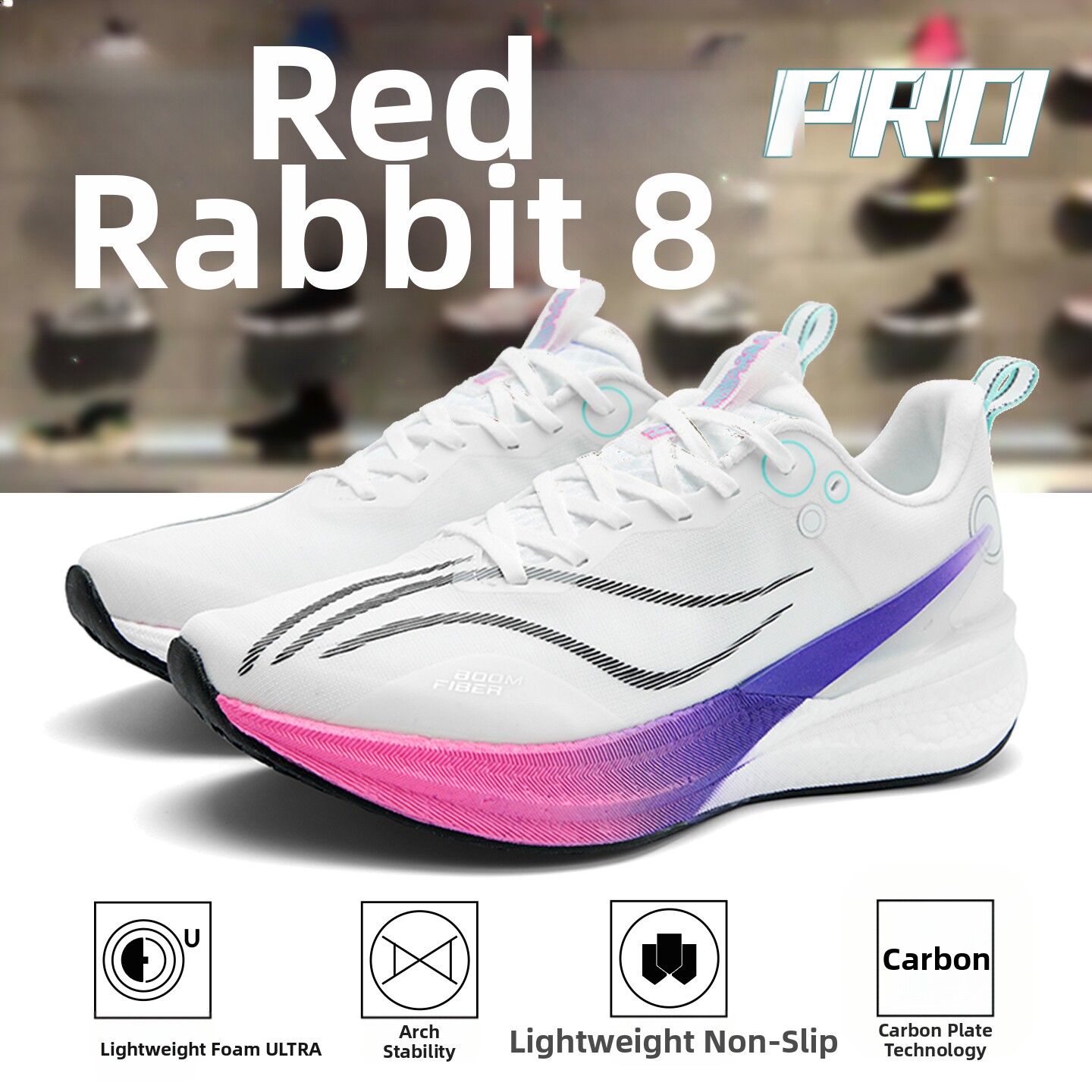 Chitu 8Pro Carbon Plate Running Shoes for Men, Summer Professional Sports Shoes for Middle and Older Children, Wear-Resistant and Shock-Absorbing Sports Running Shoes
