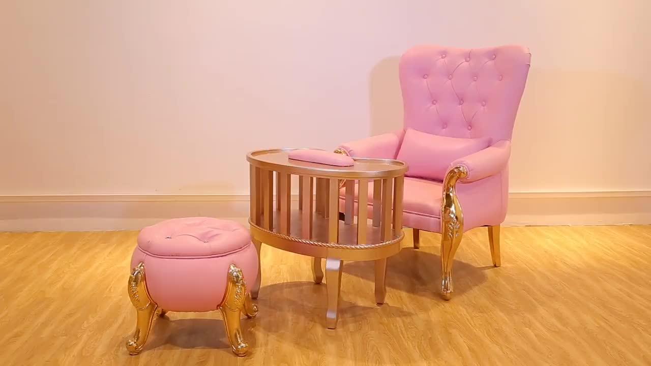 Kingshadow Nails Salon Equipment Pink Pedicure Chair And Nail Table For Sale Buy Foot Spa