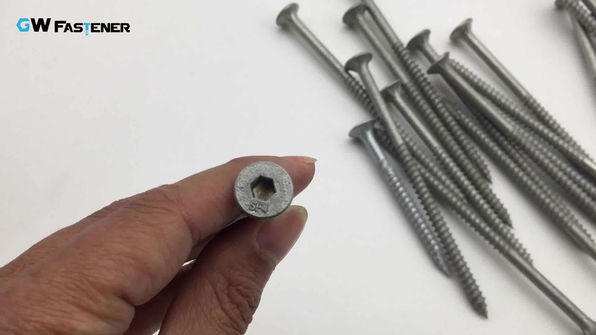 Heavy Duty 14 Gauge Galvanised Type 17 Bugle Batten Screw With 4 Ribs