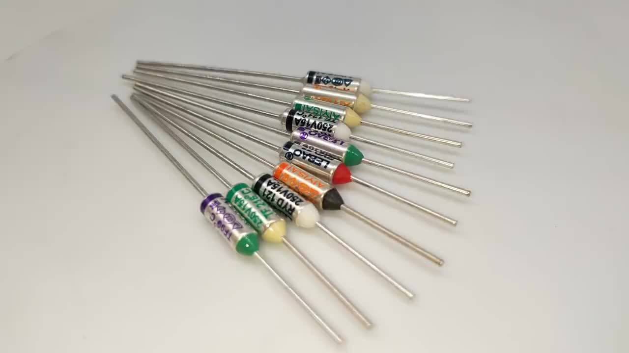 Chinese Low Price Thermal Fuse 15a 250v Ryd 142 Series Thermal Fuse For