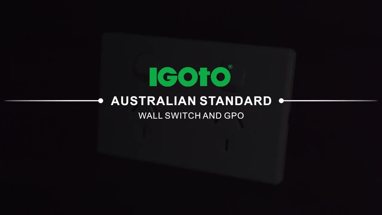 Igoto Saa Approval Australian Standard Power Rj45 Wall Socket Outlet