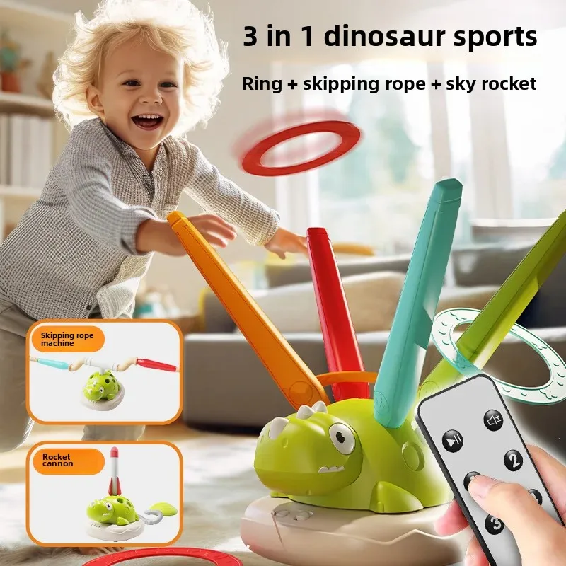 New Dinosaur Three-in-One Exercise Machine Sentimental Training Equipment Children's Parent-Child Household Outdoor Physical Consumptive Toys